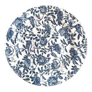 Churchill Royal Wessex Blue Peony Rose Dinner Plate 10.75” D Made in England